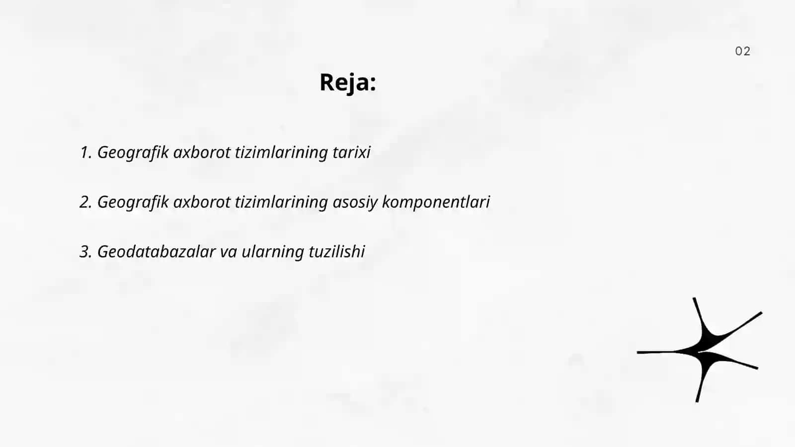 Geografik axborot tizimlari va texnologiyalari 2