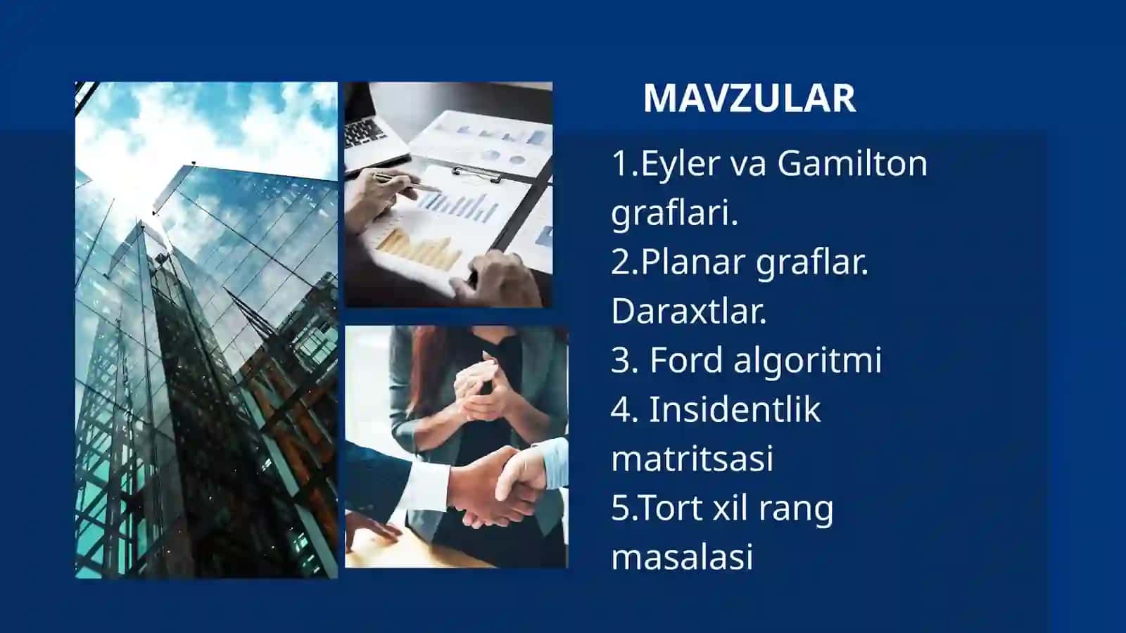 GRAFLAR NAZARIYASI FANIDAN MUSTAQIL ISHI 2