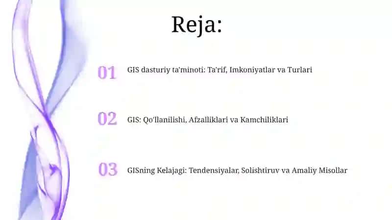 GIS dasturiy ta'minoti 2