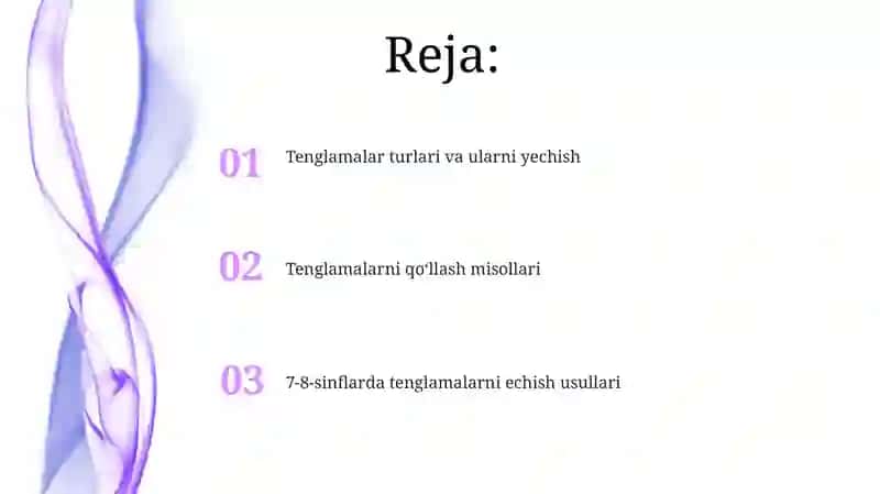7 8 sinflarda tenglamalar mavzusi 2