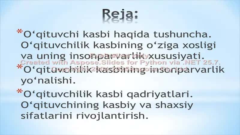 Pedagogika kasbining jamiyatdagi o'rni 2