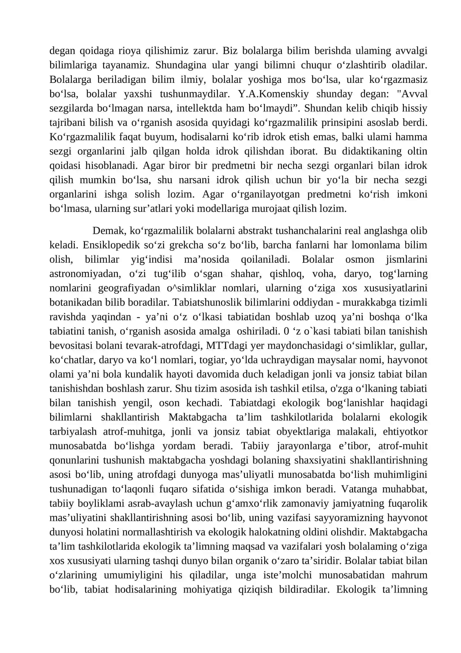 Tabiat bilan tanishtirish tamoyillari 2