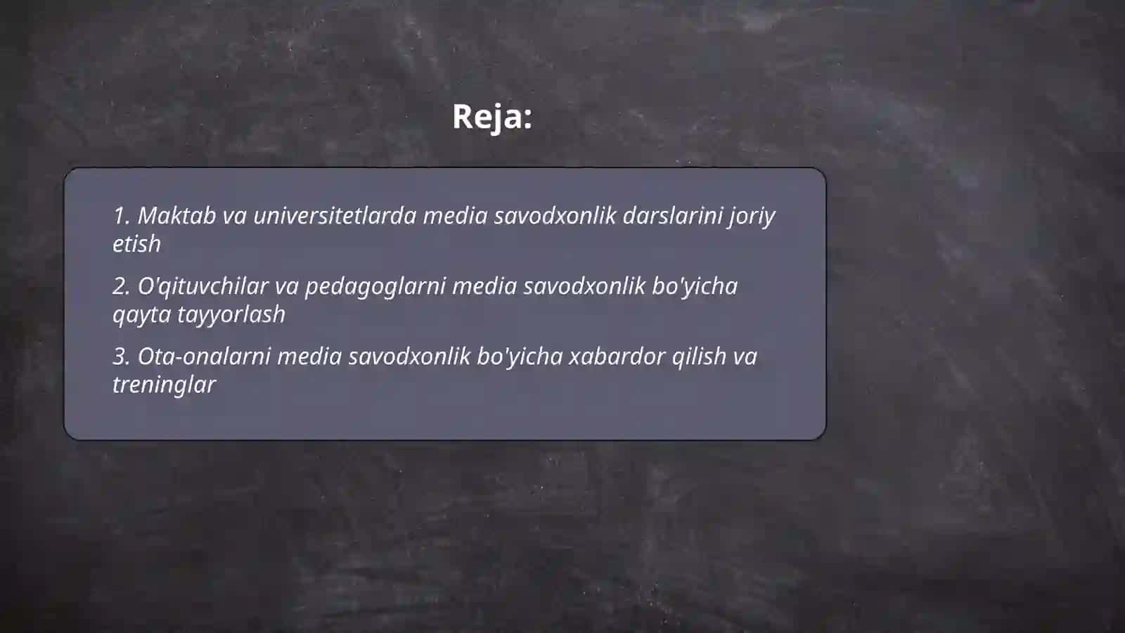 Media savodxonlikni rivojlantirish yo'llari 2