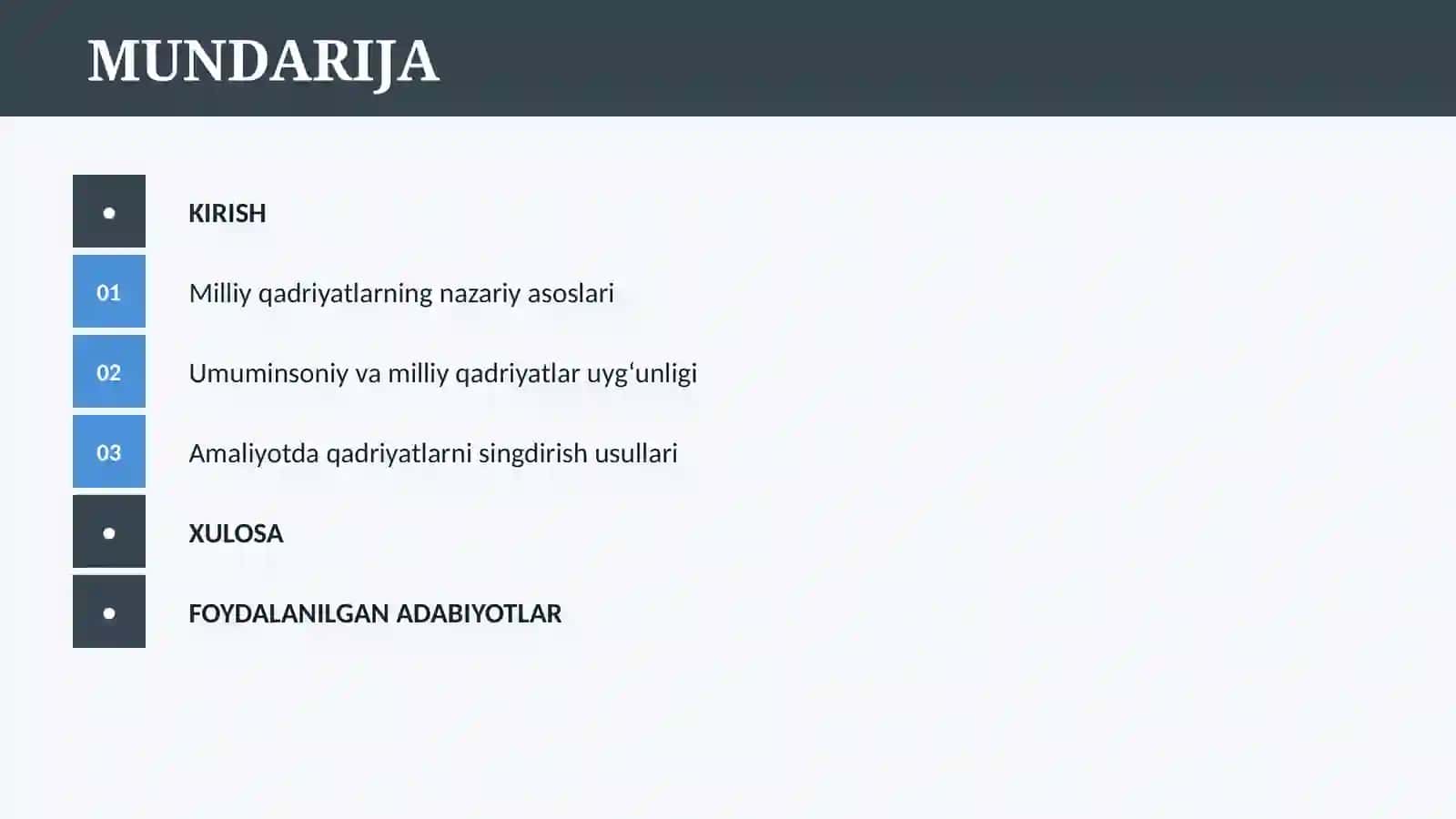 MILLIY VA UMUMINSONIY QADRIYATLAR 2