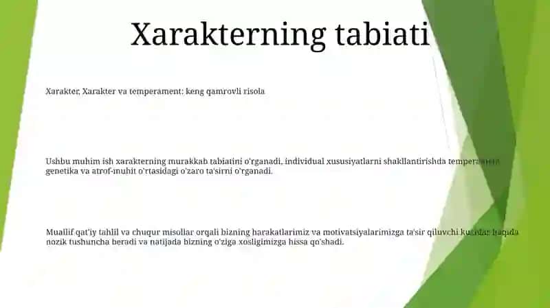 Xarakter Va Temperament 2
