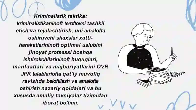 Kriminalistik taktikaning umumiy qoidalari 2