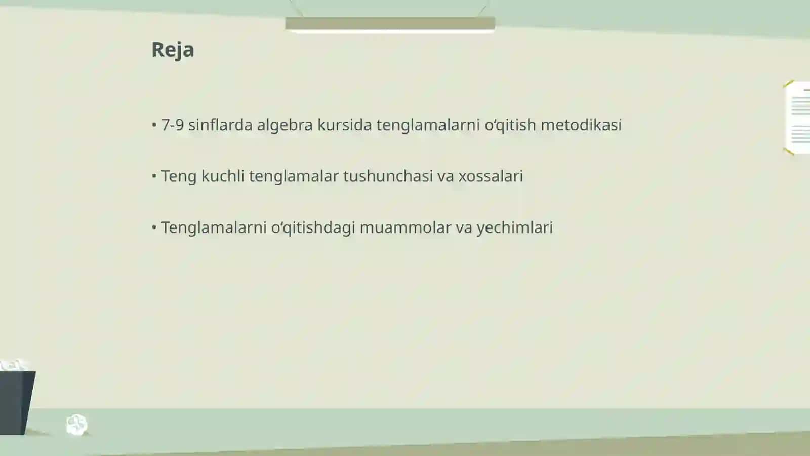 Matematika oʻqitish metodikasi 2
