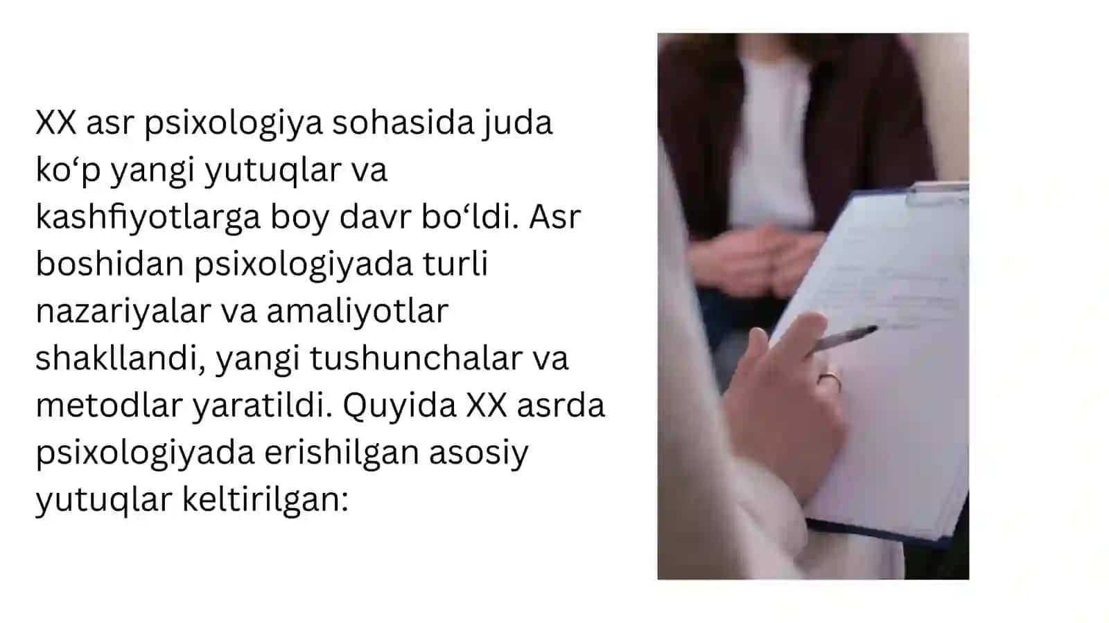 Yangi davr va psixologiya 2