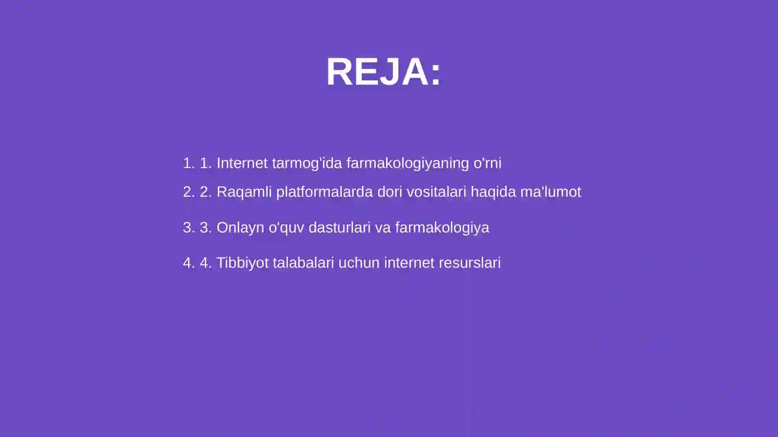 Internetda tarmog'ida fatmakologiyaga did dasturlar 2