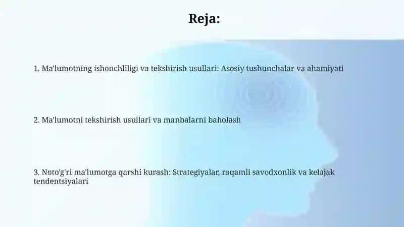 Axborotni ishonchliligi va tekshirish usullari 2