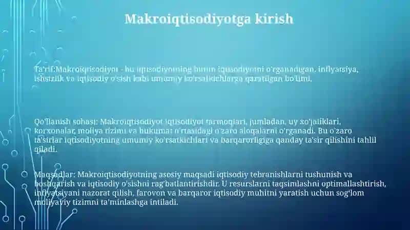 Makroiqtisodiyotga Kirish 2