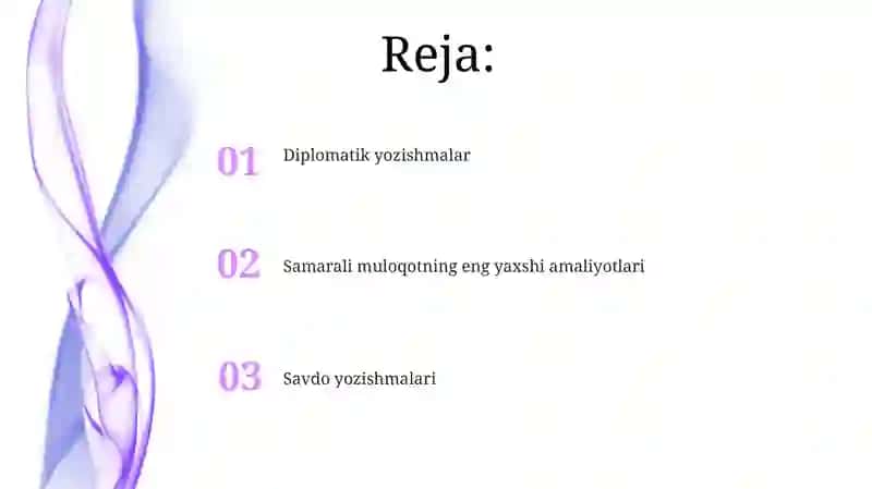 Diplomatik va tijorat yozishmalari 2