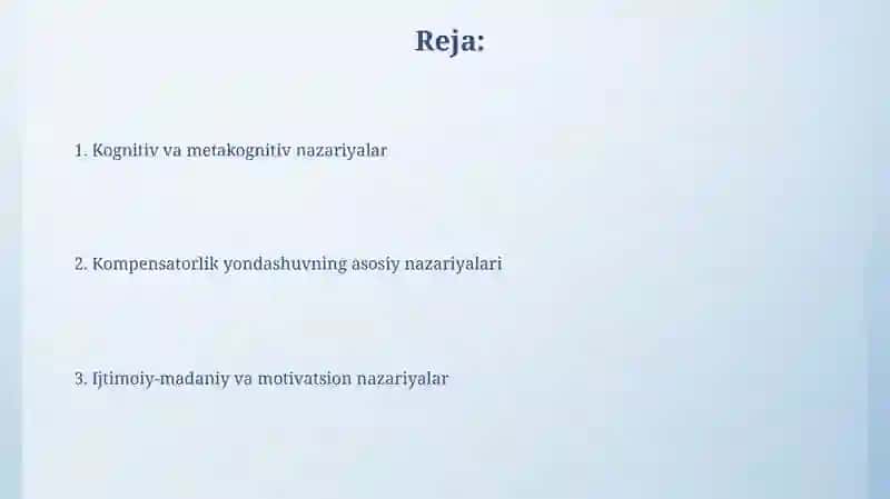 Kompensatsiyaviy yondashuvning nazariy asoslari 2