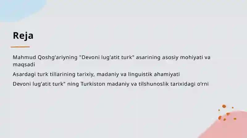 Mahmud Qoshg'ariyning "Devoni lug'atit turk" asarining mohiyati. 2