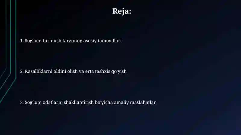 Bemorlardasoĝlomturmushtarzinishakillantirish 2