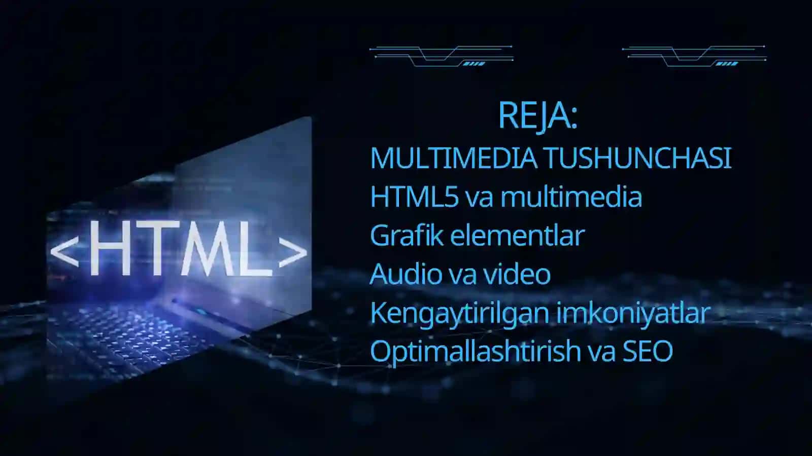 HTML tilida multimedia 2