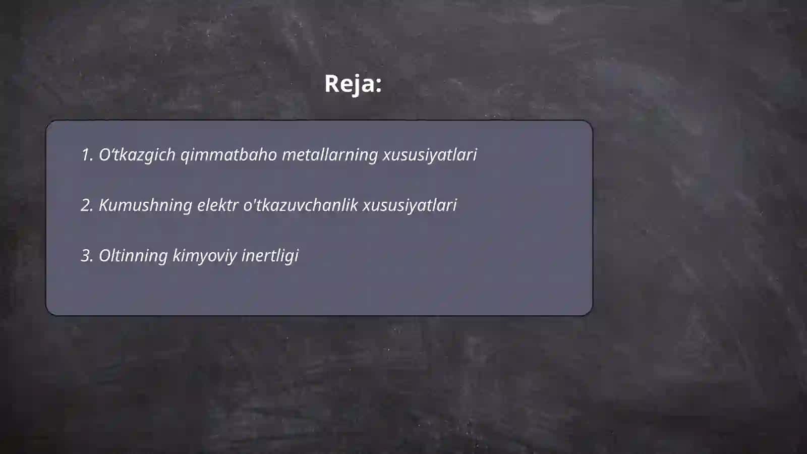 Oʻtkazgich Qimmatbaho metallar 2
