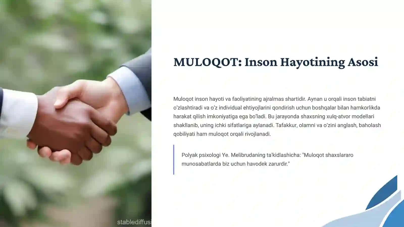 MULOQOT: Inson Hayotining Asosi 2