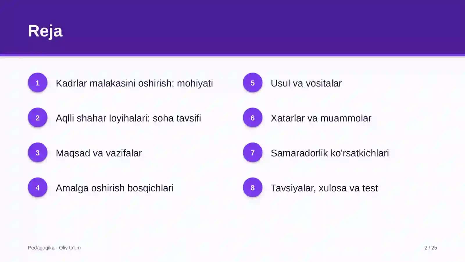 Aqlli shahar loyihalarida kadrlar malakasini oshirish 2