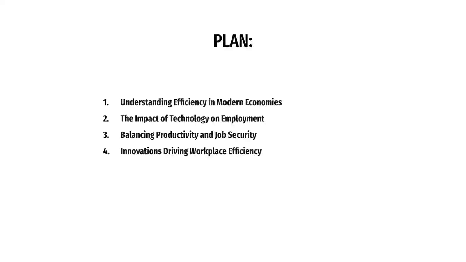 Efficieny and Employment 2