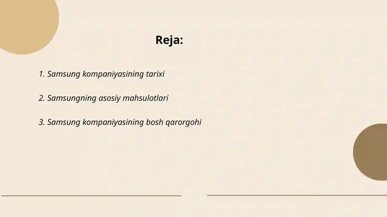 Samsung kompaniyasi haqida 2