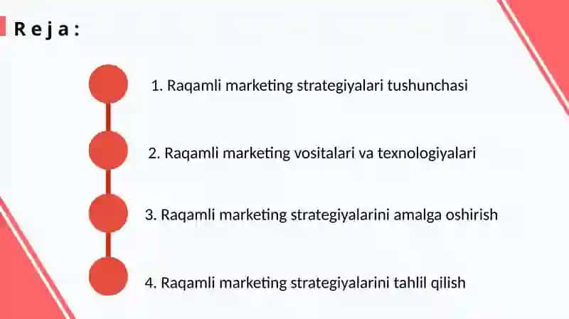 Raqamli.marketing strategiyalari Mustaqil ish 2