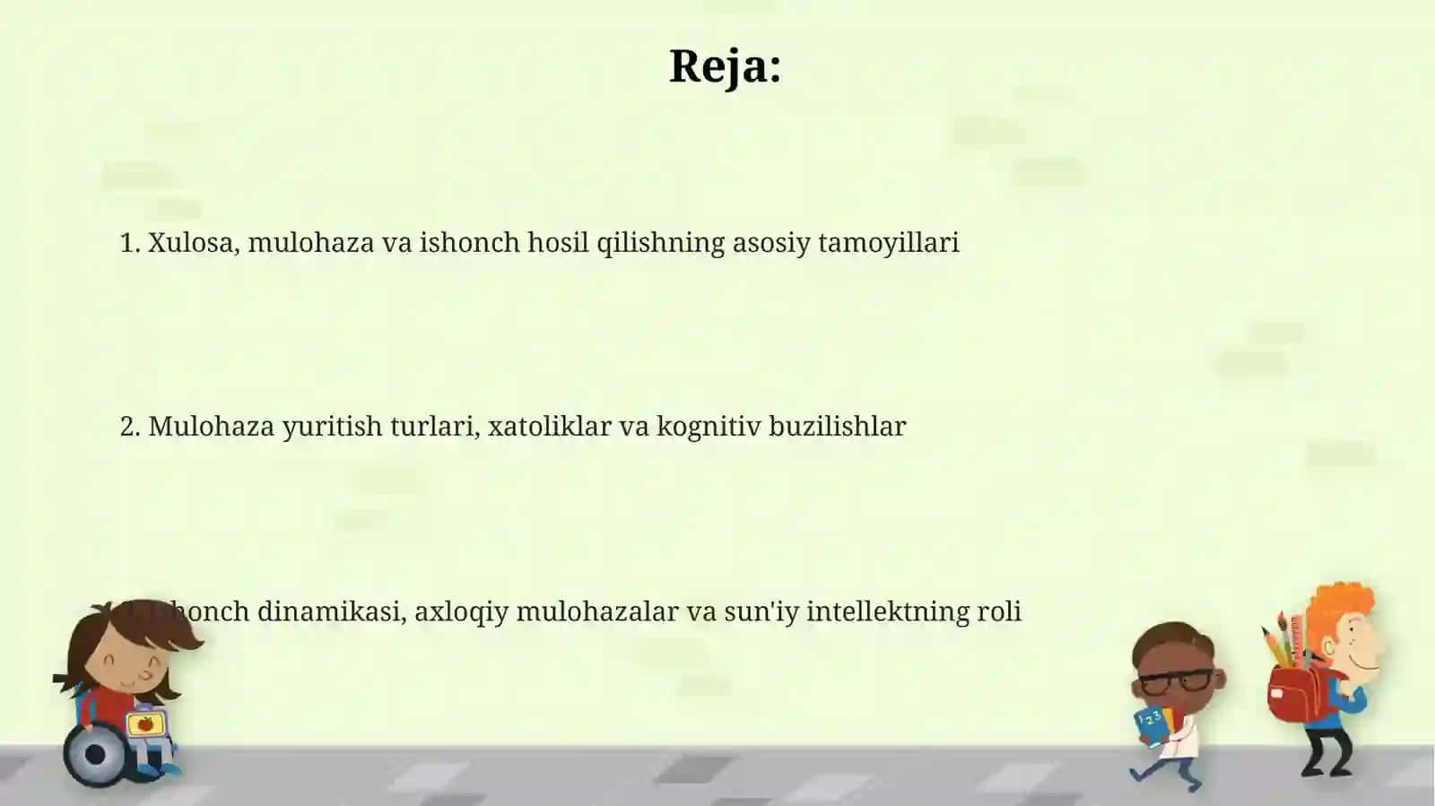 Inferensiya va Mulohaza Asoslari 2
