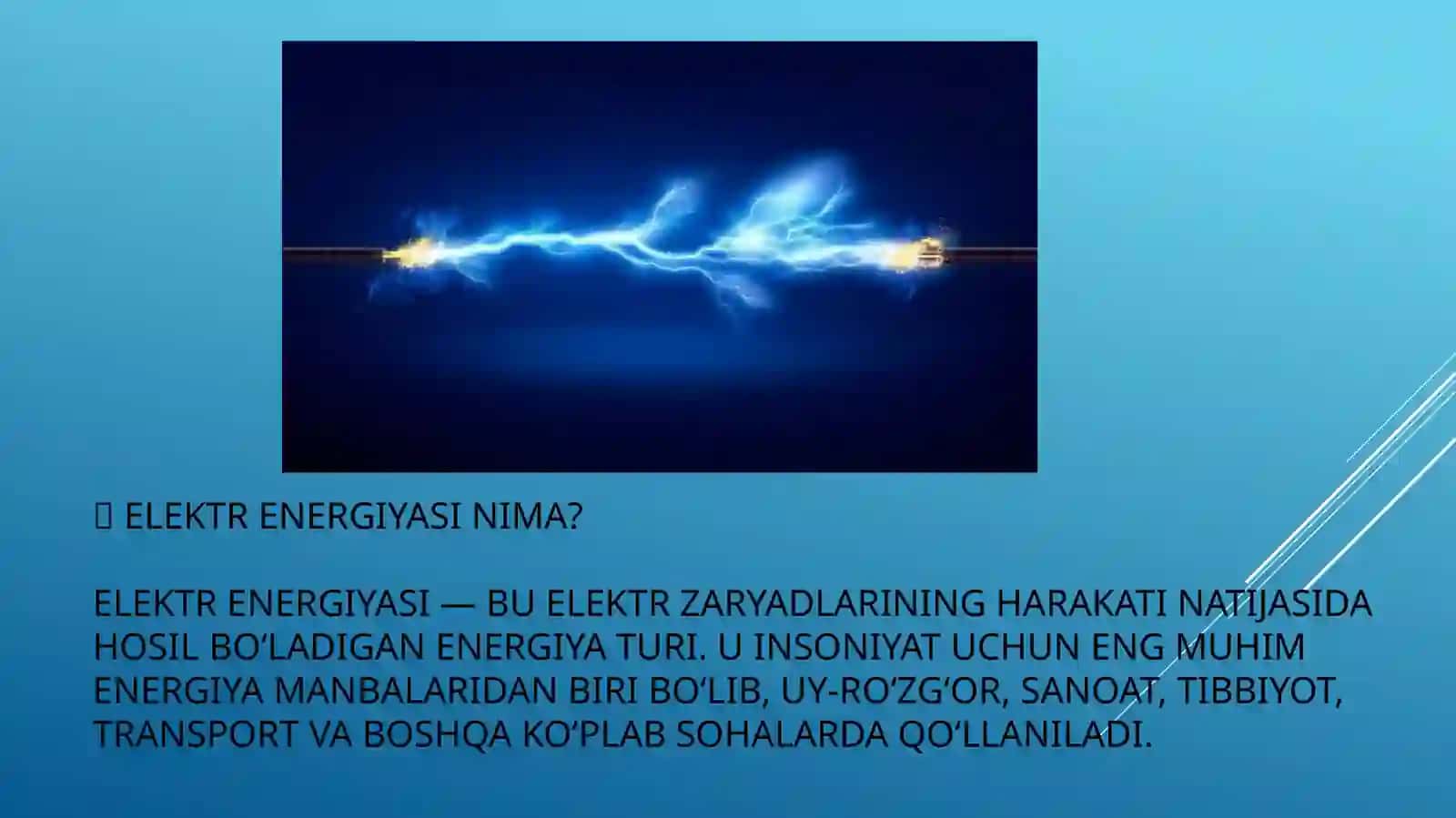 BIOSFERADA – ELEKTR ENERGIYASI 2