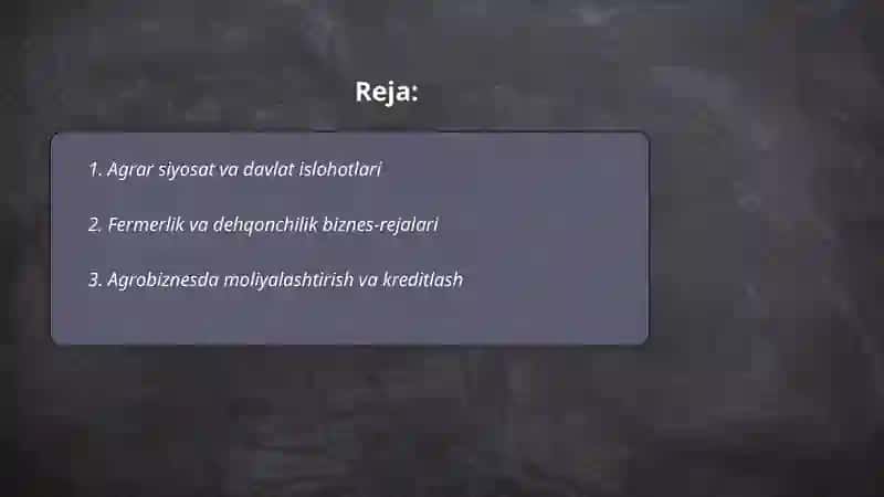 Agarar va agrar biznes 2
