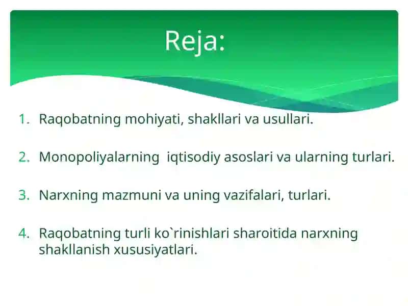 Raqobat va Monopoliya 2