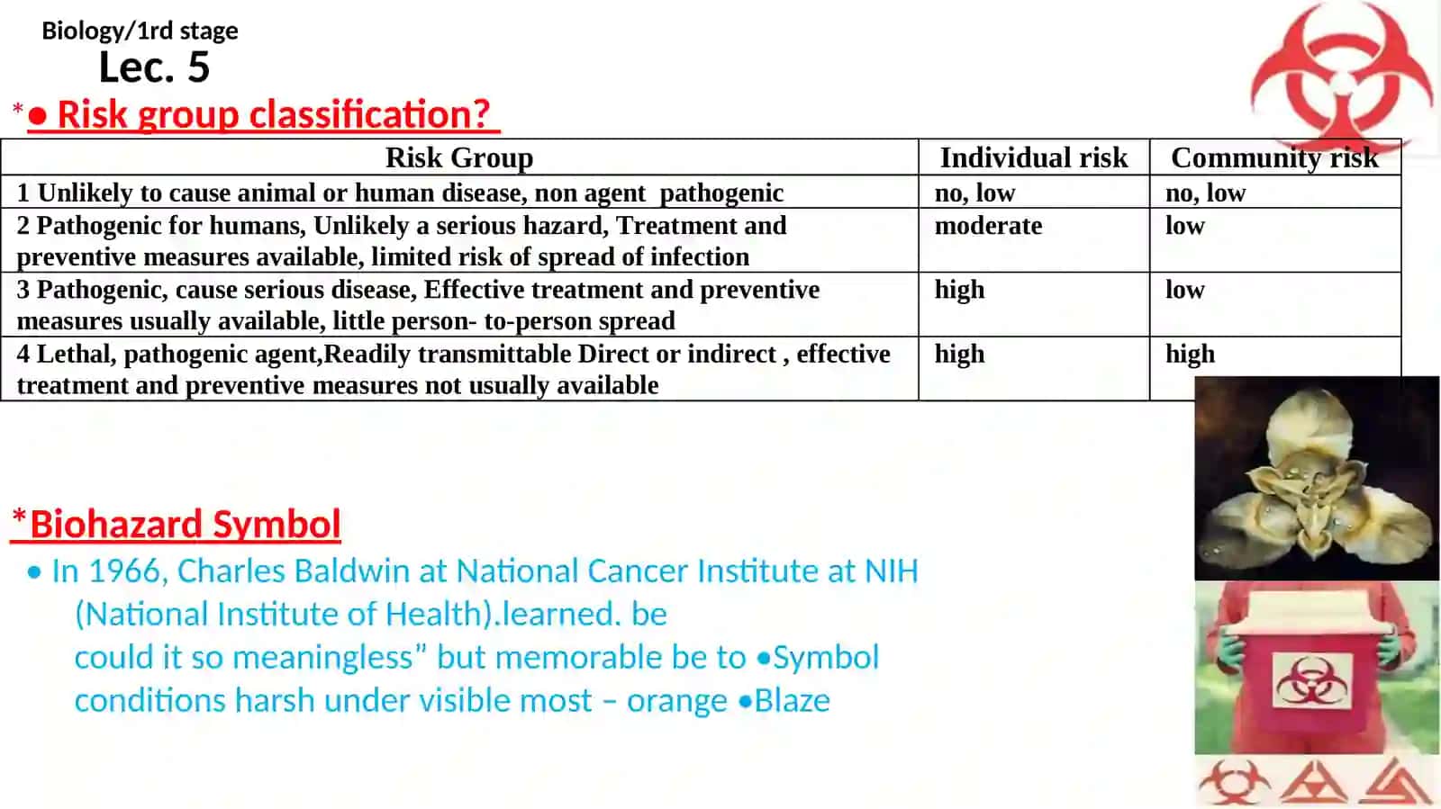 Biology 1nd stage 2
