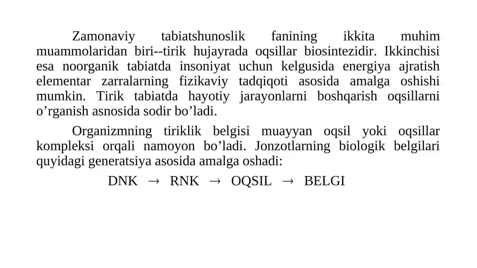 Oqsillar translasiyasining molekulyar asoslari 2