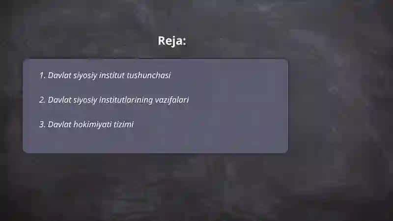 Davlat siyosiy institut tushunchasi 2