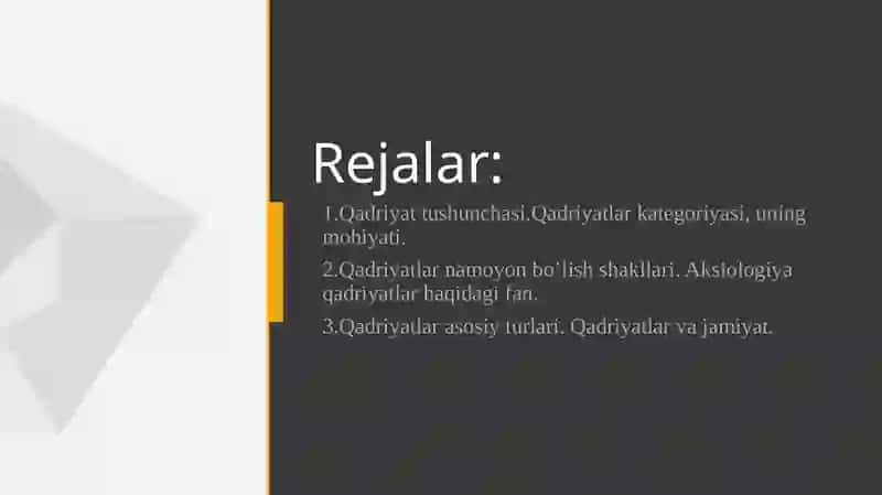 qadriyatlar falsafasi 2