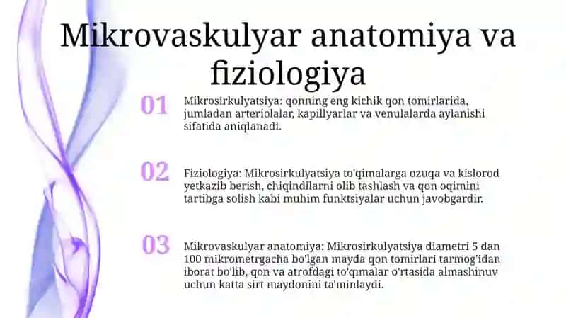 Mikrosirkulyatsiya Haqida Tushuncha 2