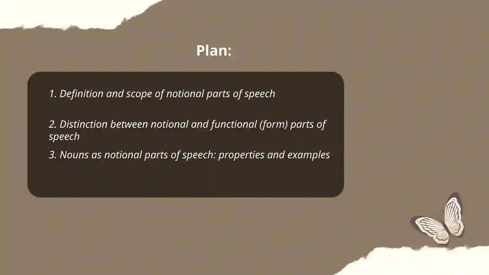 Notional parts of speech 2