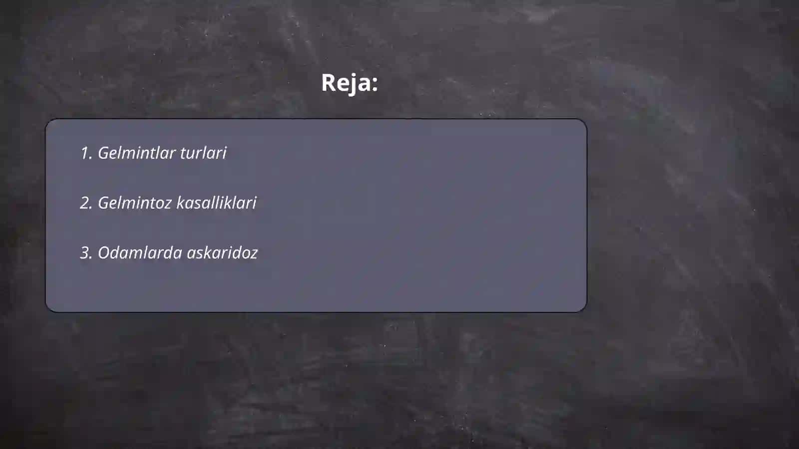Gelmintlar Odamlar Parazitlari 2