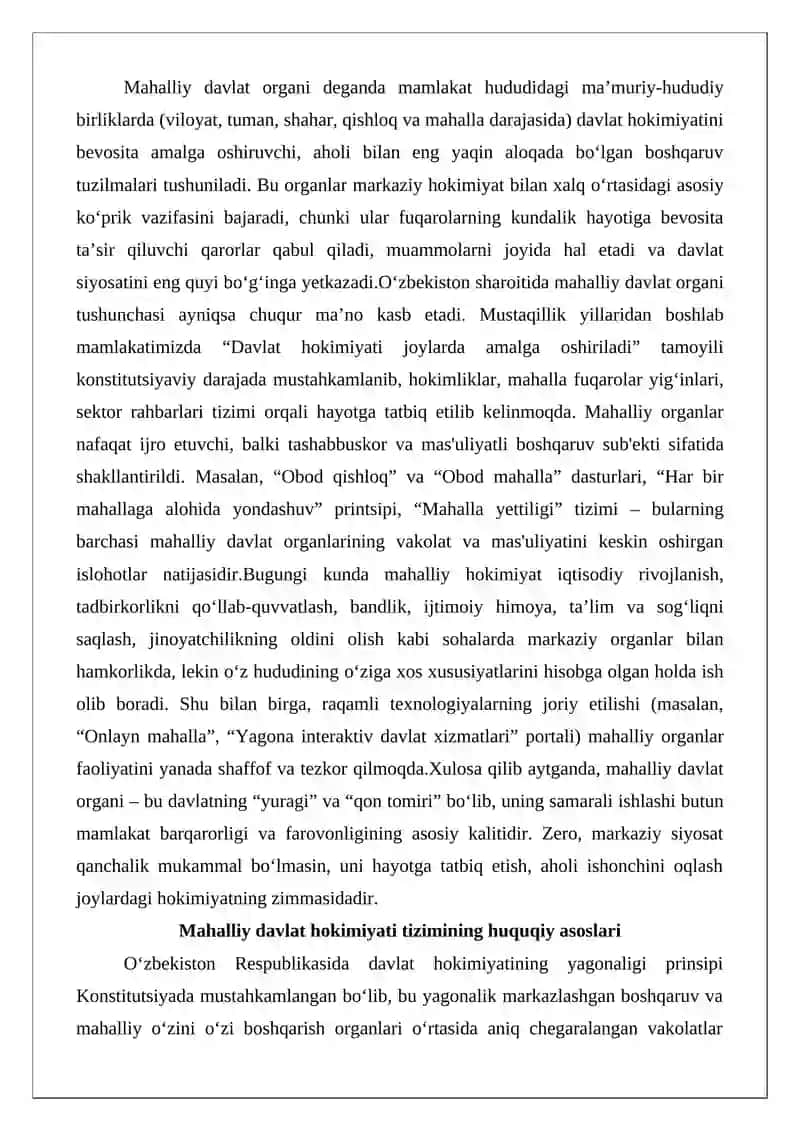 Mahalliy Davlat Organi 2