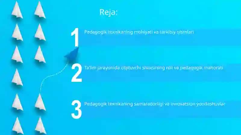 Pedagogik texnikaning xususiyatlari 2