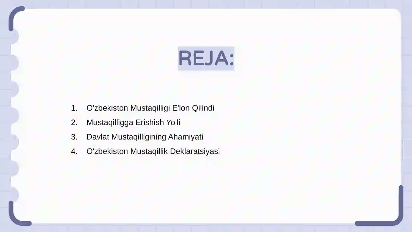 O'zbekiston Mustaqilligi E'lon Qilindi 2