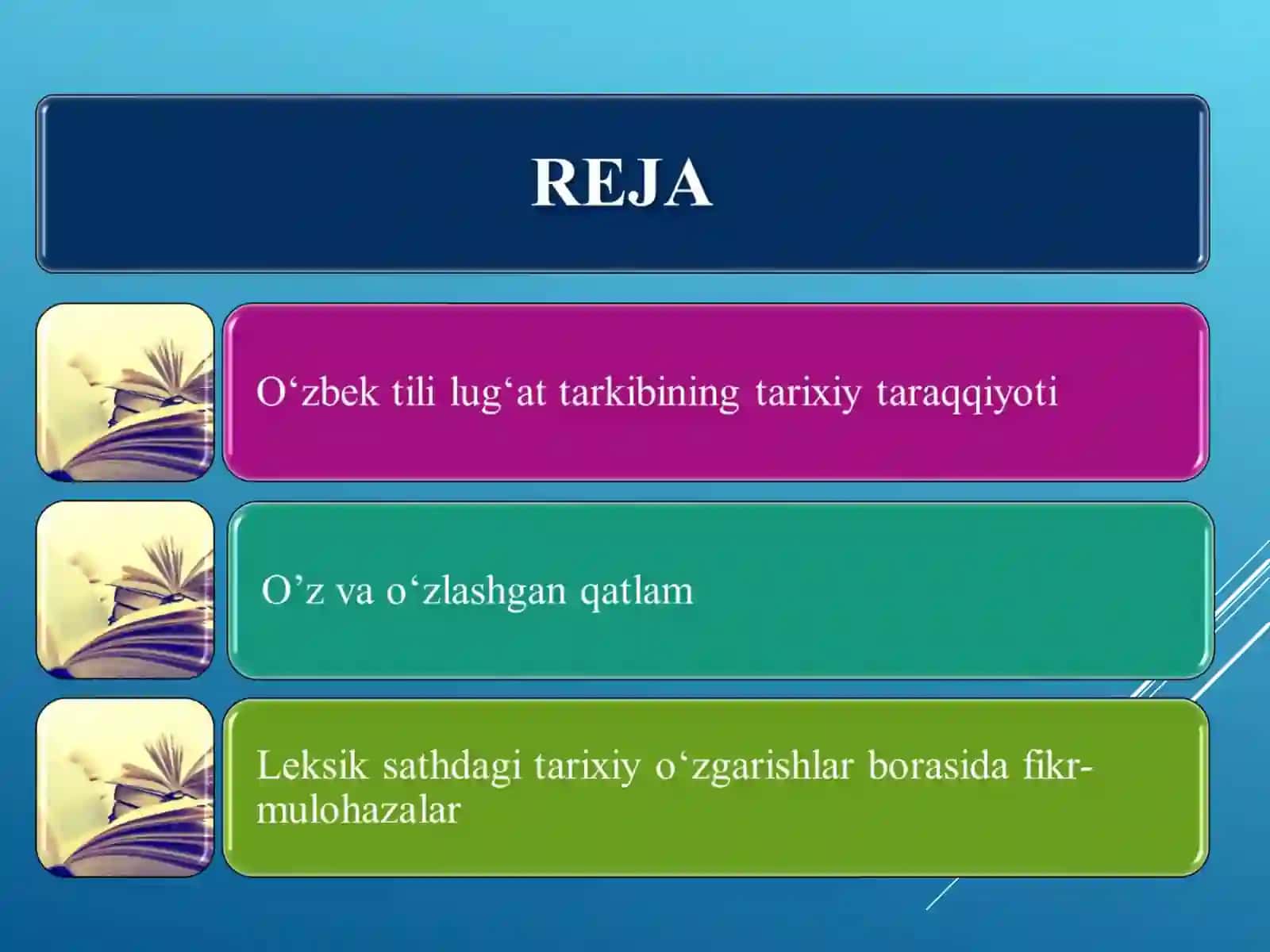 Oʻzbek tili lugʻat tarkibining tarixiy taraqqiyoti 2