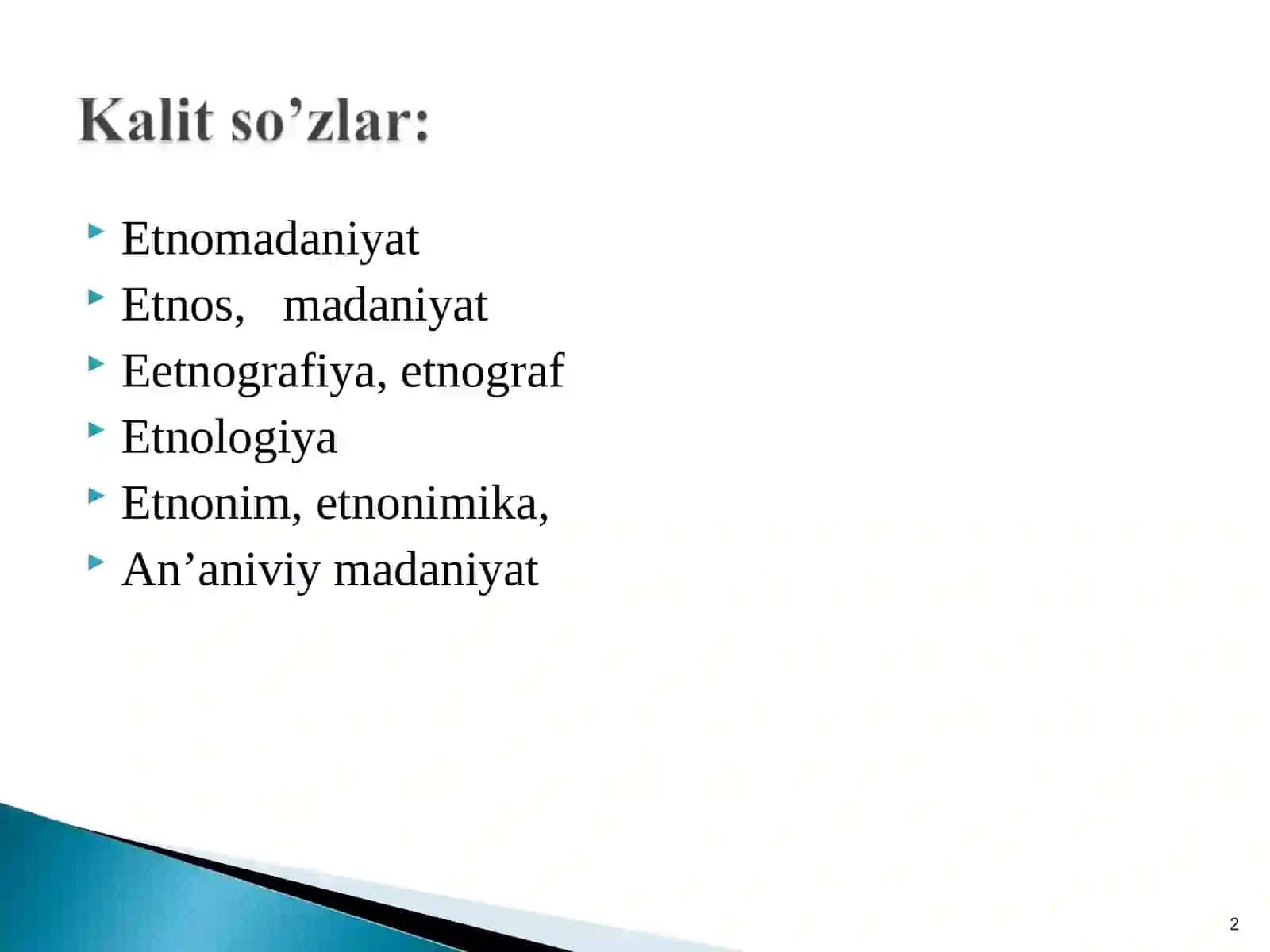 Etnomadaniyat milliy g'oya va qadriyatlar negiz 2