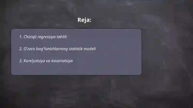 Chiziqli regressiya tahlili 2