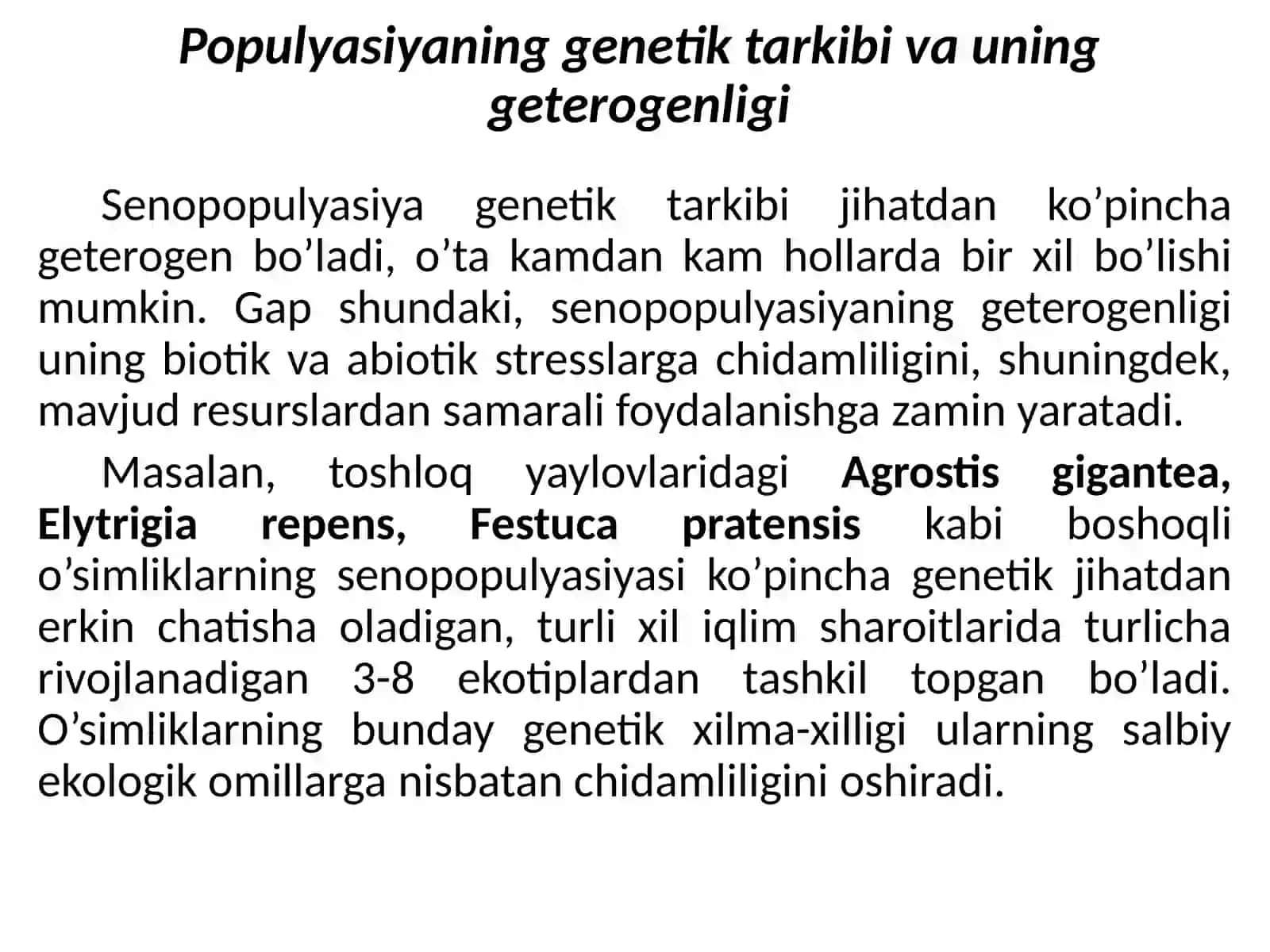Senopopulyatsiya va uni geterogenligi 2
