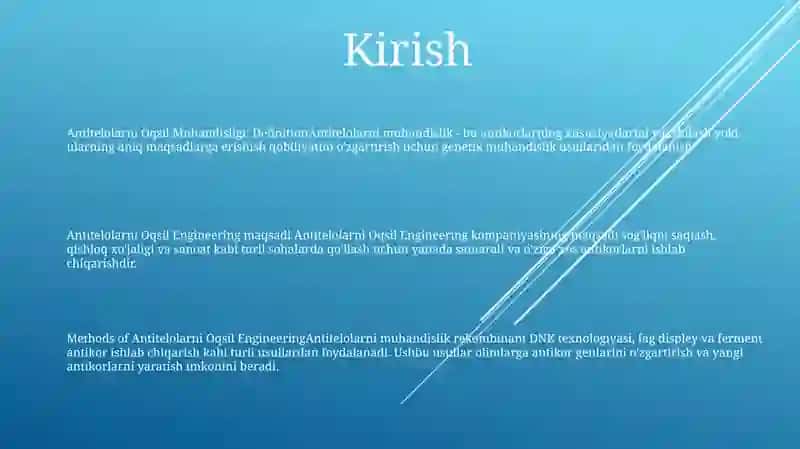 Antitelolarni Oqsil Muhandisligi 2