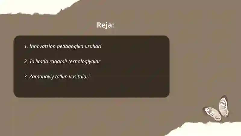 Õqituvchining innovatsion faoliyati 2