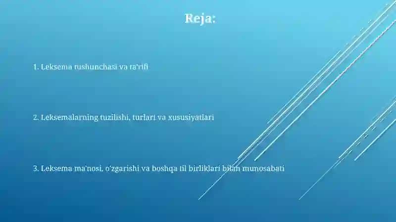 Leksim ma'no va tushuncha haqidagi qarashlar. 2