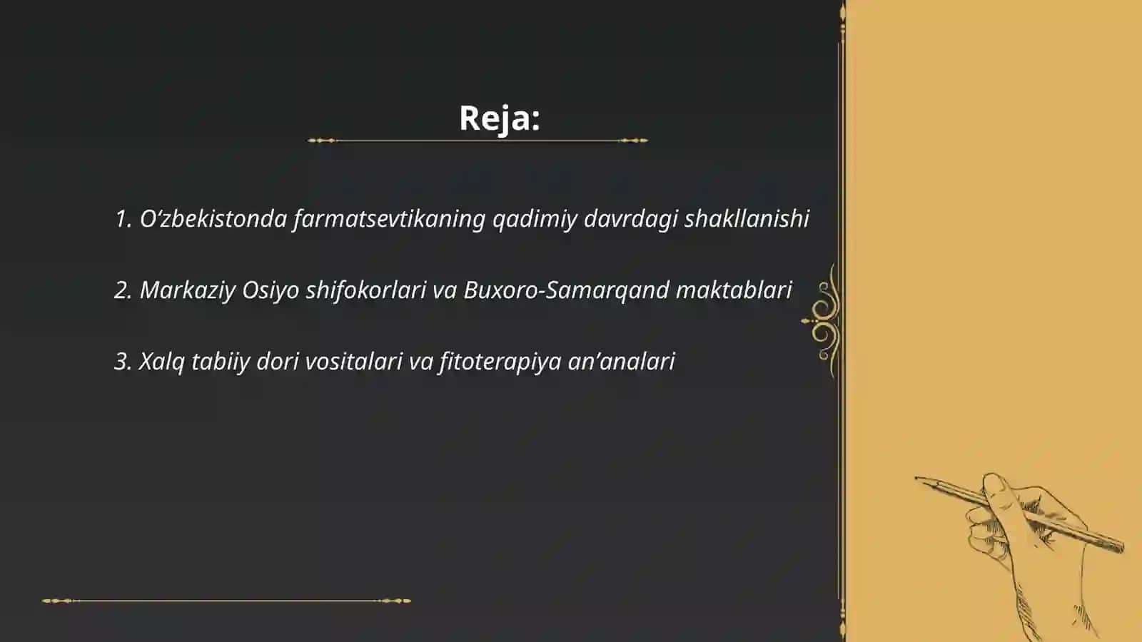Õzbekistonda Farmatsevtikaning rivojlanish tarixi 2