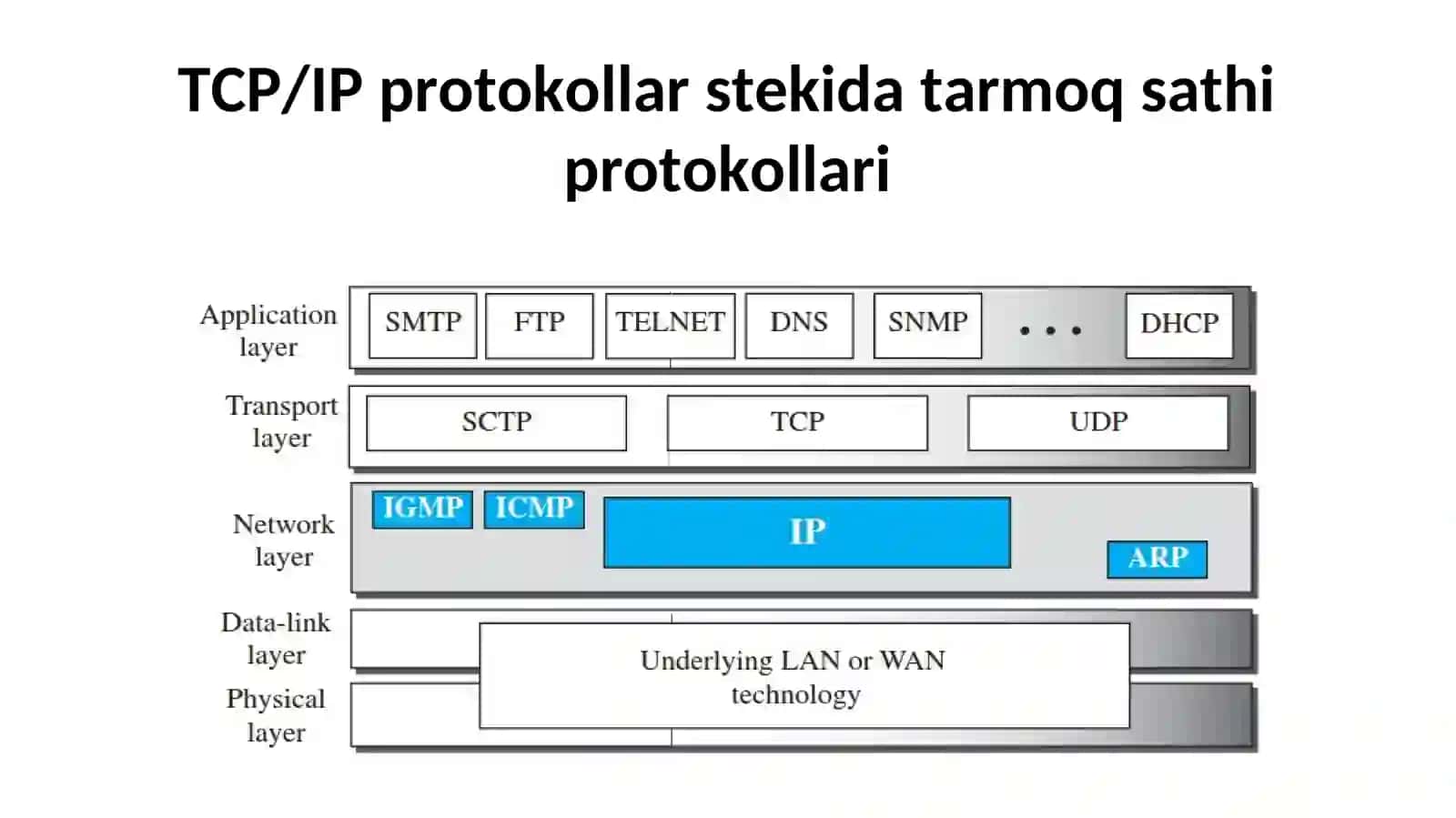 Tarmoq sathi protokollari: IP, ARP va ICMP 2