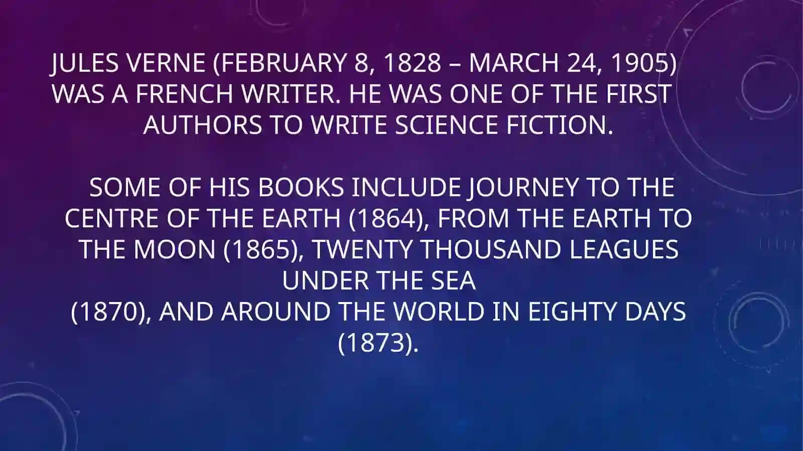 Life and work of Jules Verne 2